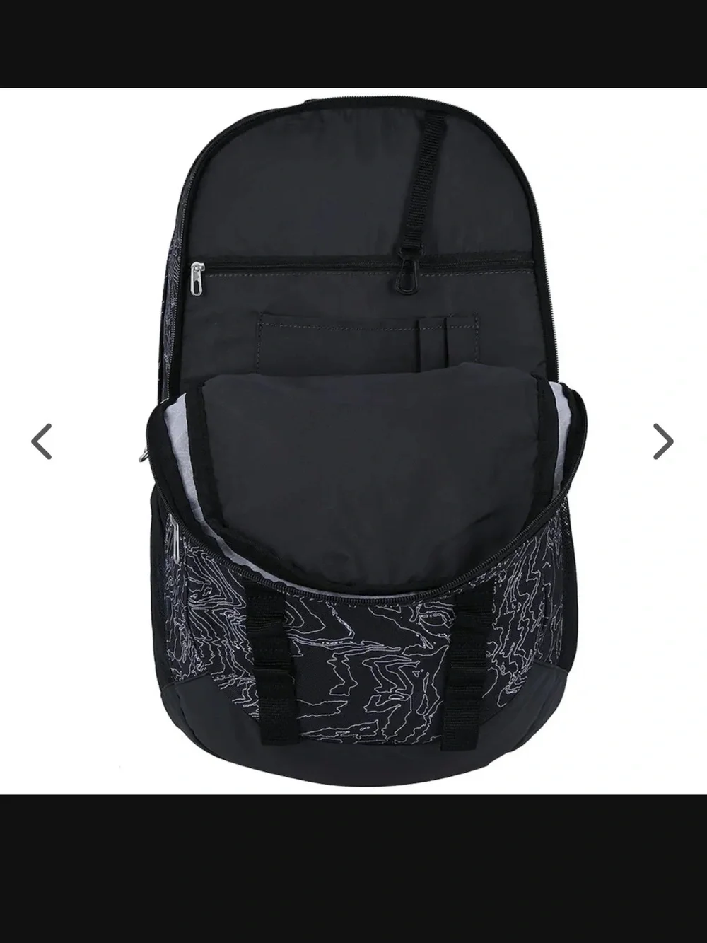 NWT Nike Men’s Brasilia 7 Graphic XL Black & White Swirl Pattern Backpack
